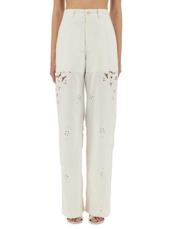MARINE SERRE Women Pants UPA056A UWOV0007WH10 White