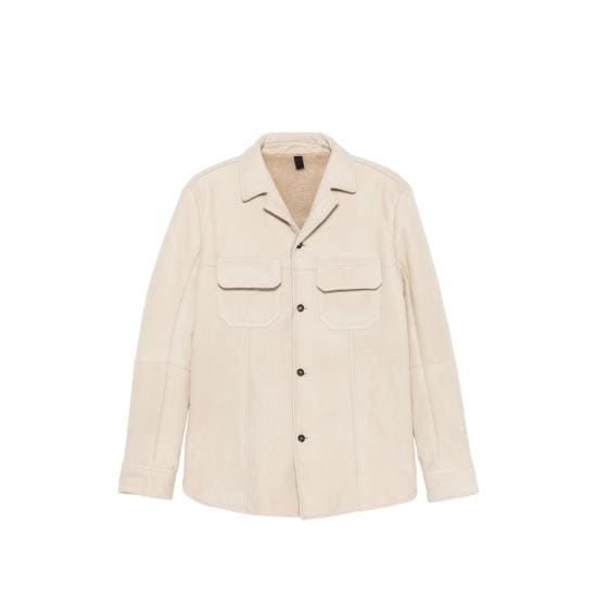 TAGLIATORE Men Leather Jackets CHI26 09 BOW PANNA NEUTRALS