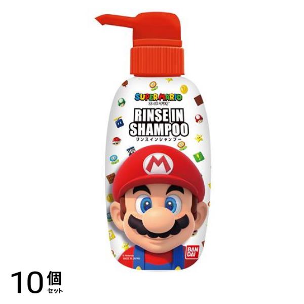 バンダイ リンスインシャンプー スーパーマリオ ポンプ 300mL 10個セット