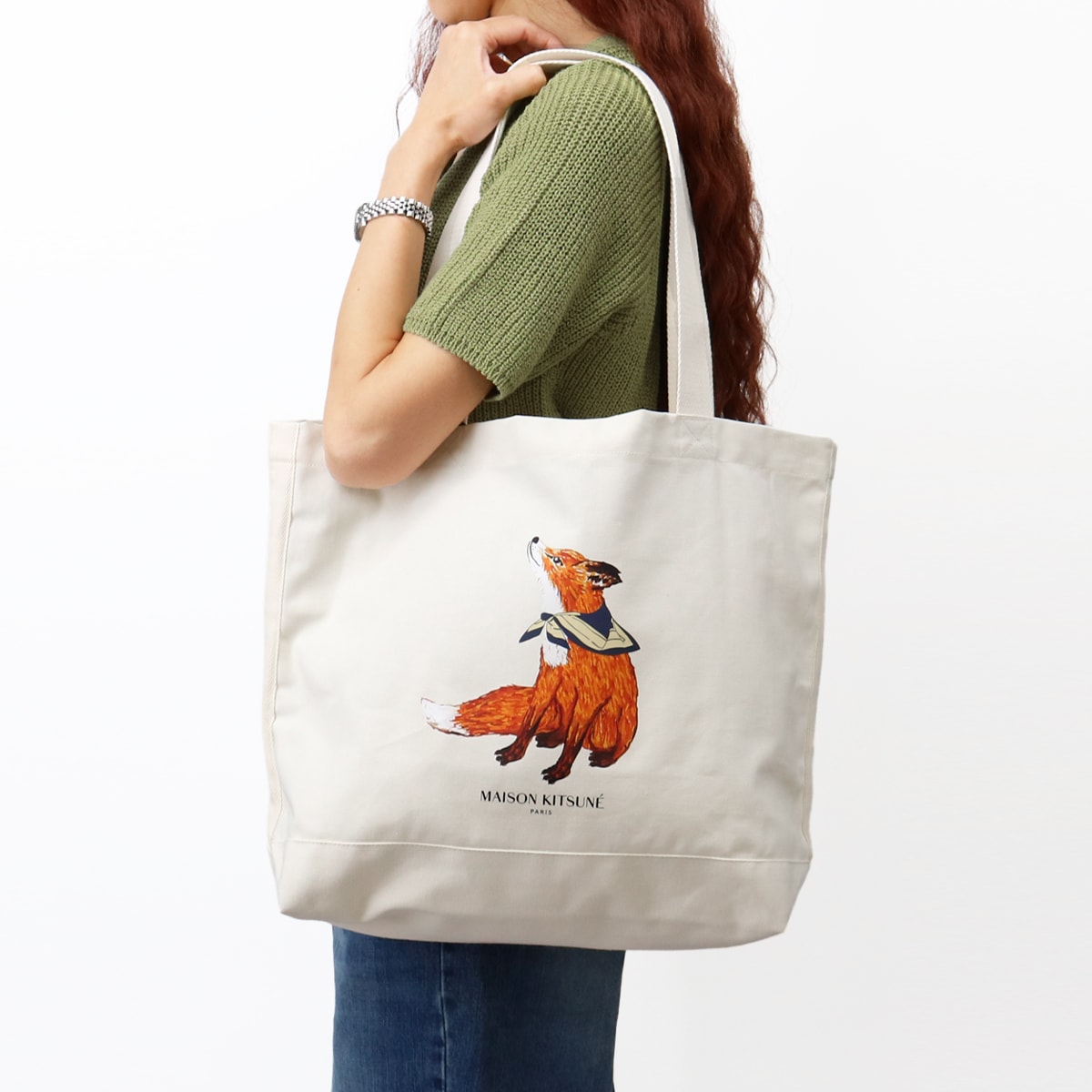 キャンバストートバッグ QU05130WW9042 DREAMING FOX TOTE ドリーミング フォックス メンズ レディース ユニセックス