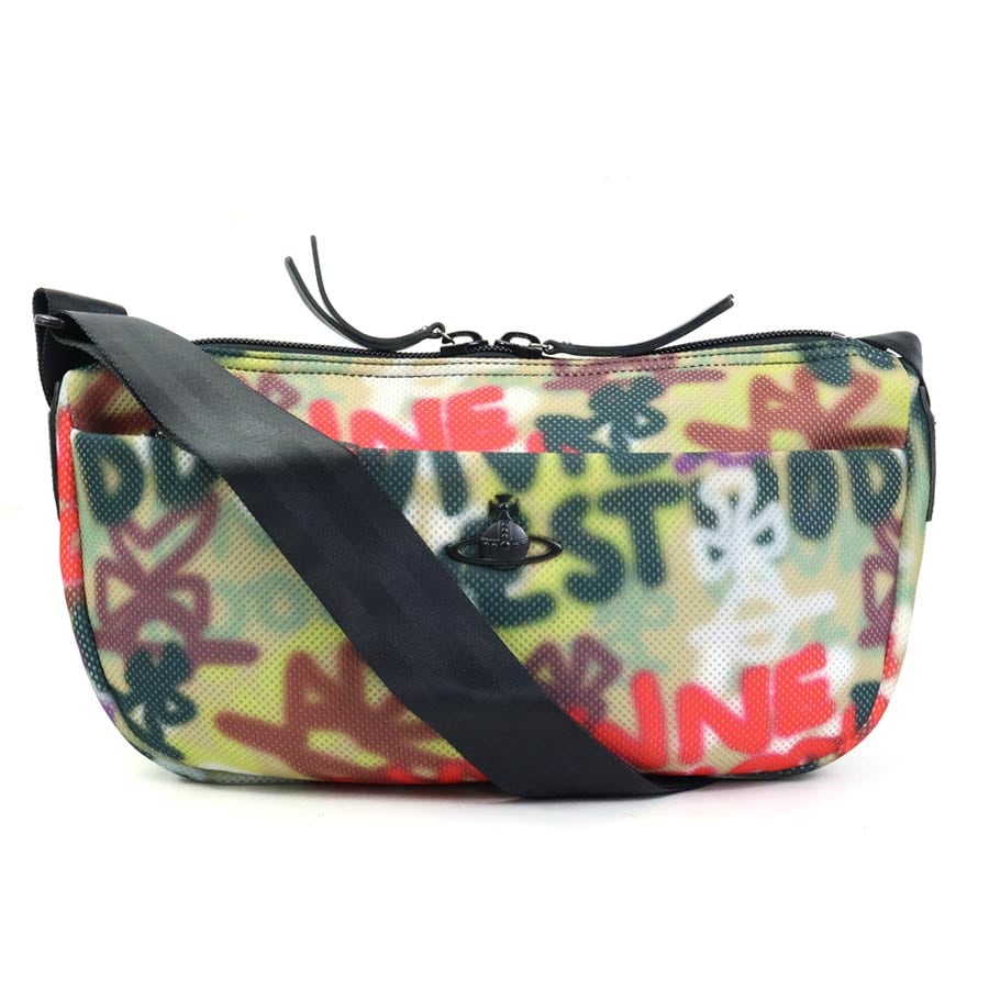 ヴィヴィアンウエストウッド Vivienne Westwood ショルダーバッグ /メッシュ マルチカラー×ブラック ユニセックス h30925g