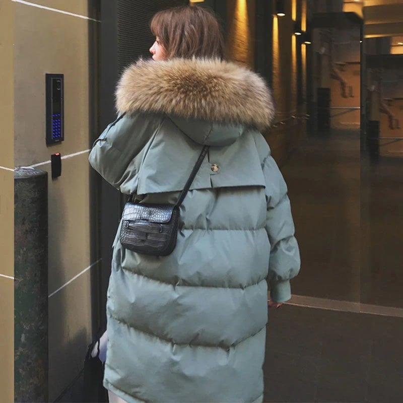 人气新作 中綿コート おしゃれ レディース服 厚手防寒 ゆったり ロング丈 アウター 無地 綿入れ トップス