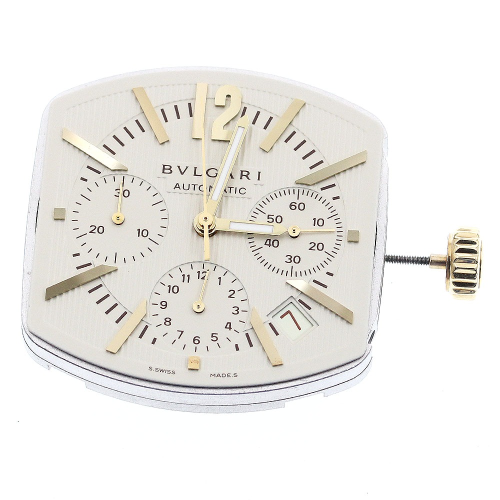 ブルガリ BVLGARI Cal.080-TEEG クロノグラフ ムーブメント 自動巻き メンズ 良品 _I-250【中古】