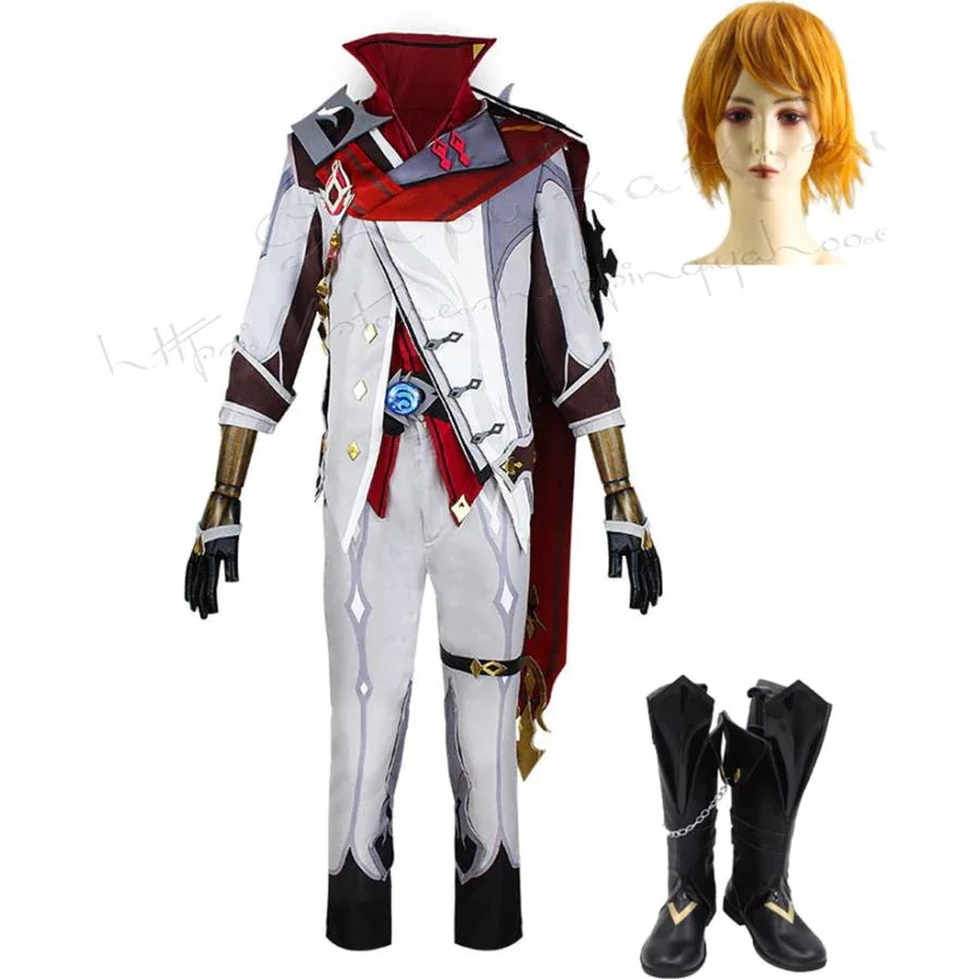 2026 新品 G 原 神 げん しん風 タルタリヤ コスプレ衣装 ウィッグ cos 靴 パーティー cosplay 変装 仮装 コスチューム 撮影 祭り