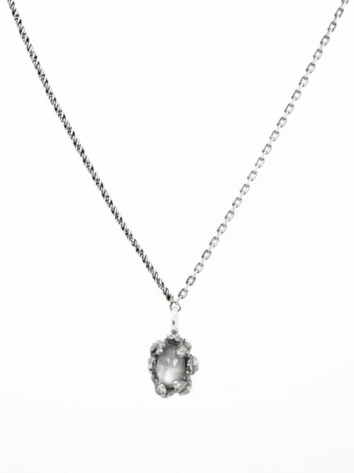 【HARANG】 HR 207N_Grey Moonstone Necklace 正規品