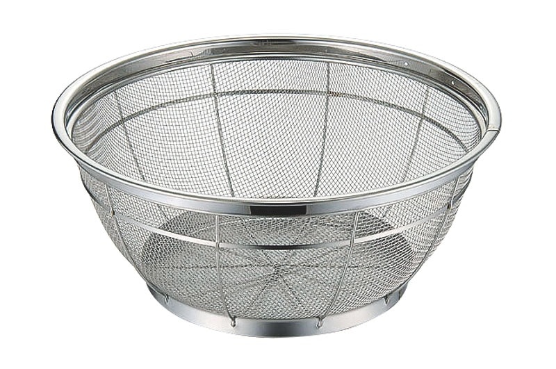 本間冬治工業 BK 18-8浅型ザル荒目 43cm