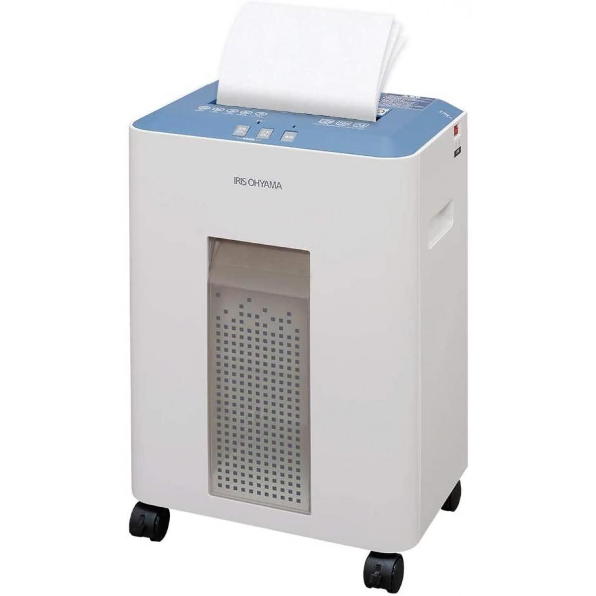 【I】【代引不可】アイリス シュレッダー 静音 細断枚数16枚 使用時間10分 CD/DVD対応 ダストボックス23L OF16J ブルー【北海道・沖縄・離島不可】【代引不