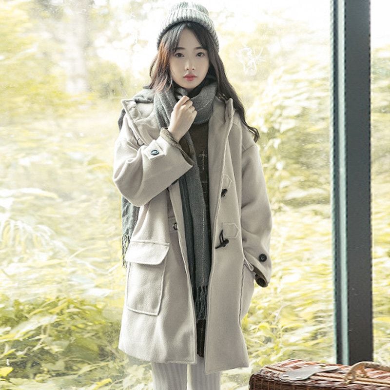 コート ダッフルコート レディース アウター 冬 無地 シンプル カジュアル 大きいサイズ 小さいサイズ お出かけ フード付き オーバーサイズ ゆったり 秋冬 大人可愛い バレンタイン プレゼント