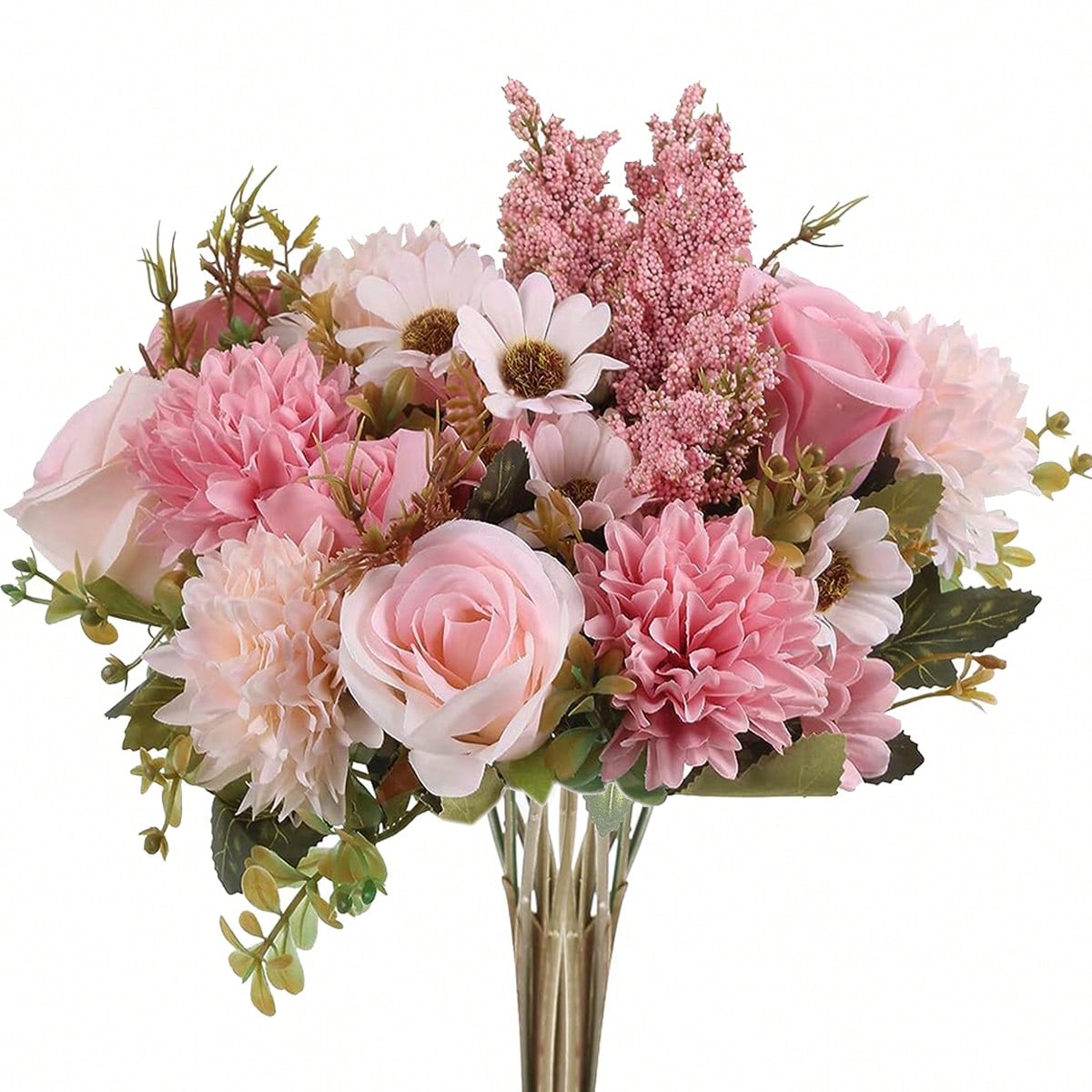 1個/3個/80個 アナベル紫陽花 造花ブーケフェイクティーローズ春秋の結婚式のベースホームレストラン寝室バスルーム部屋の装飾母の日父の日ホリデーパーティー屋外ガーデンの装飾に適