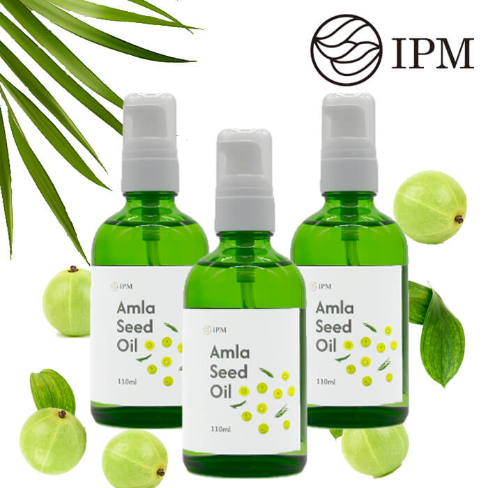 IPMアムラシードオイル 110ml 3本セット Amla Seed Oil ヘアケア ヘアオイル 頭皮マッサージ ツヤ髪 パサつき ダメージヘア 天然由来オイル (旧商品名：アムラオイル)