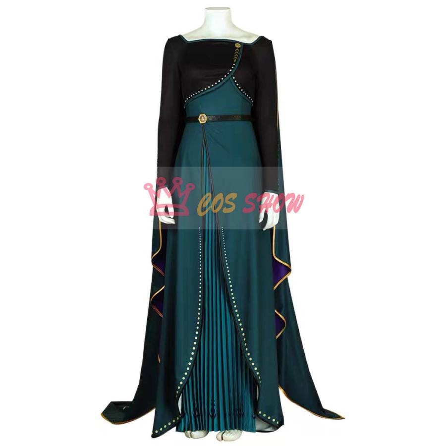2025新品販売 Frozen II アナと雪女王2 アナ Anna コスプレ衣装 コスチューム プリンセス ロングドレス 仮装 イベント ステージ 舞台服 ハロウィン クリスマス