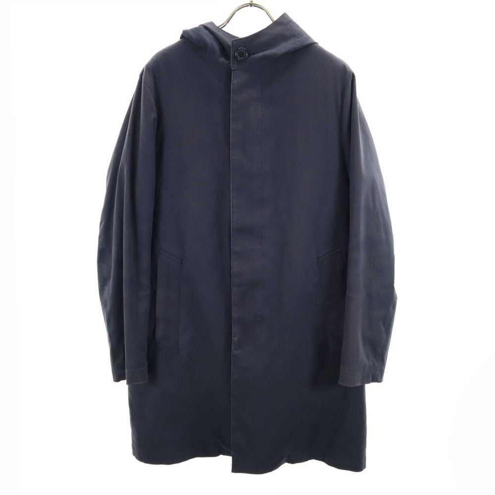 長袖 キルティングライナー付き ステンカラーコート 38 ネイビー メンズ