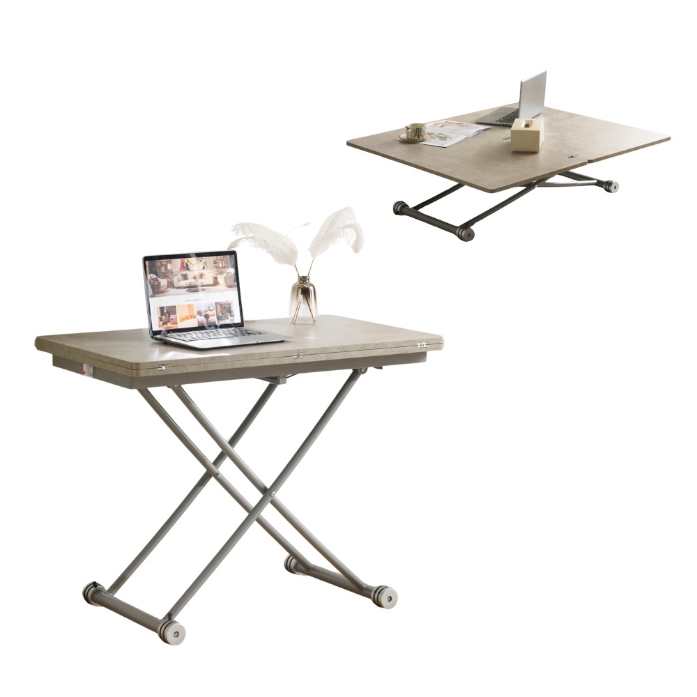 【国内発送】870テーブル 天板が2倍に広がるガス圧昇降テーブル 100×50 100×100 ガス圧昇降式テーブル 昇降テーブル 作業用 デスク ダイニングテーブル ローテーブル センターテーブル