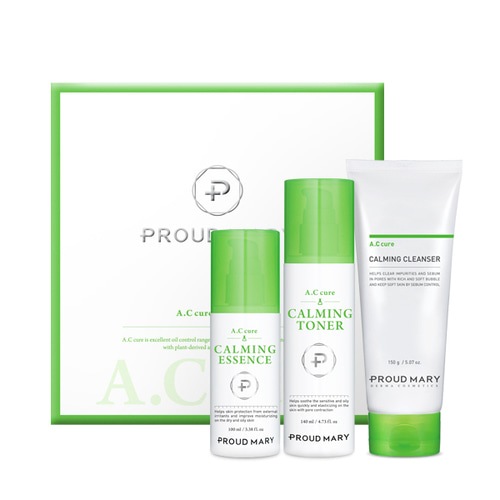 エーシーキュア カーミング セット A.C Cure Set Calming foam cleanser Toner Essence Proudmary Korea Acne ニキビ