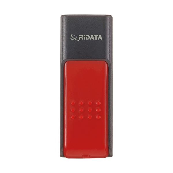 （まとめ） RiDATA ラベル付USBメモリー64GB ブラック/レッド RDA-ID50U064GBK/RD 1個 5セット
