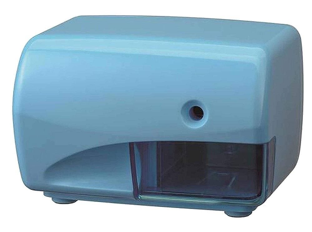 （まとめ買い）デビカ 電動えんぴつけずり 鉛筆削り ブルー S-02 043725 [x3]