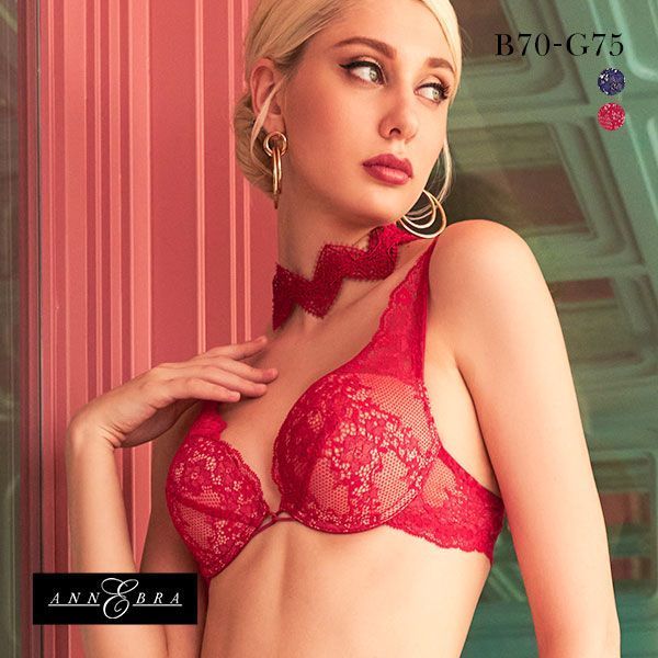 アンブラ ANNEBRA Zigzag2 チョーカー付き デコルテレース モールドカップ ブラジャー