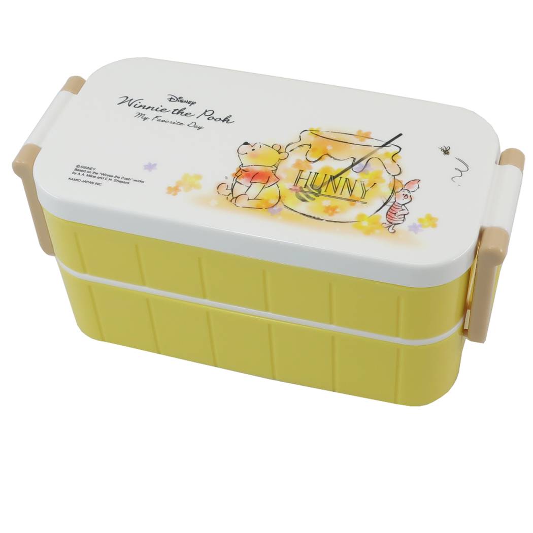 Qoo10 ディズニー くまのプーさん お弁当箱 はし付き 2段 キッチン用品