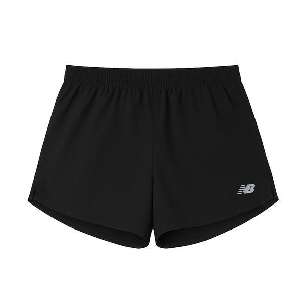 ニューバランス スポーツ エッセンシャル 5インチ ランニング 裾上げパンツ ブラック WS41228-BK