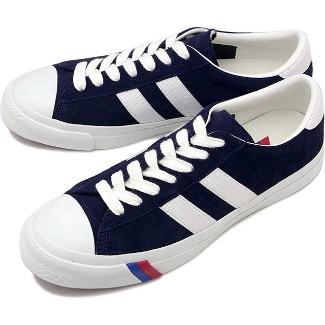スニーカー ロイヤルプラス スエード ロー [PN1021] メンズ 靴 シューズ Vibramソール NAVY
