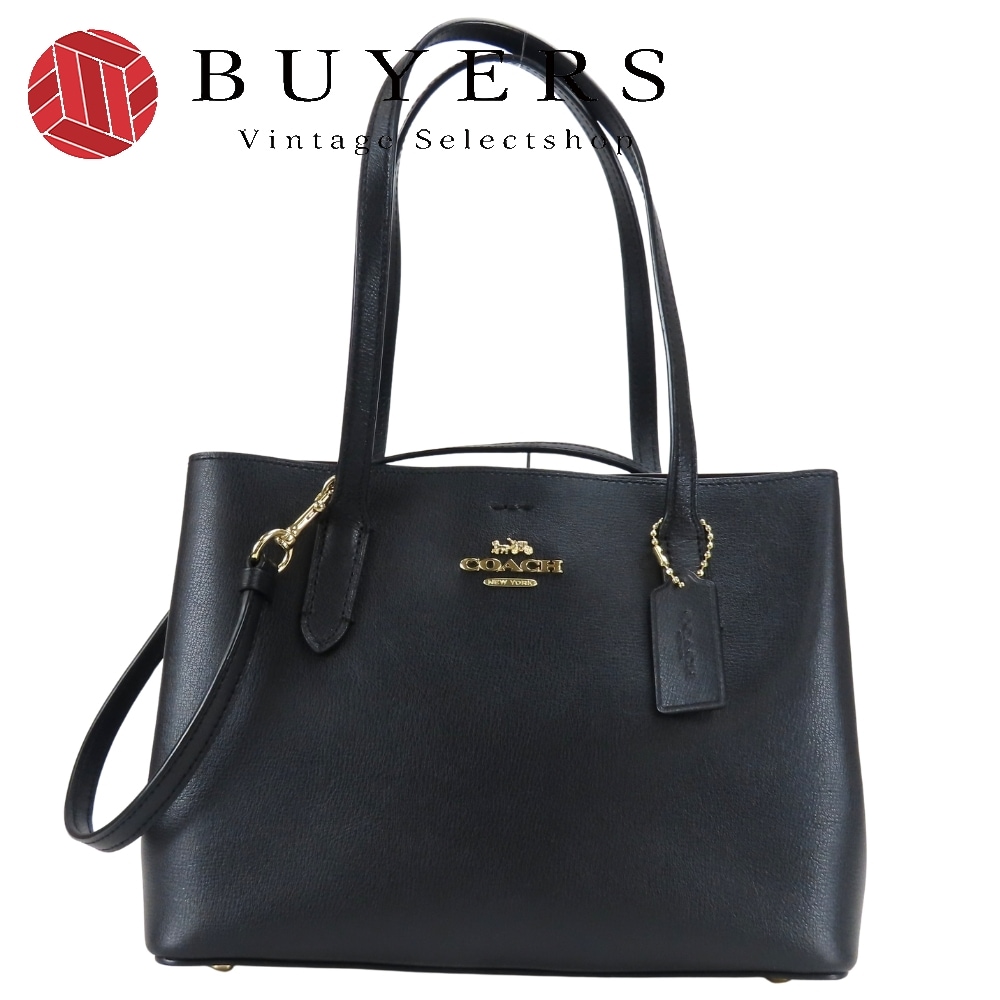 中古 トートバッグ F73277 レザー ブラック ゴールド金具 2WAY 斜め掛け ショルダー レディース 女性