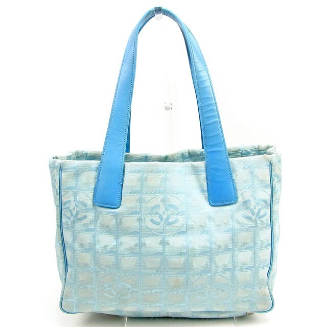 トートバッグ ショルダーバッグ ニュートラベルライン ニュートラベルライントートPM ブルー 中古