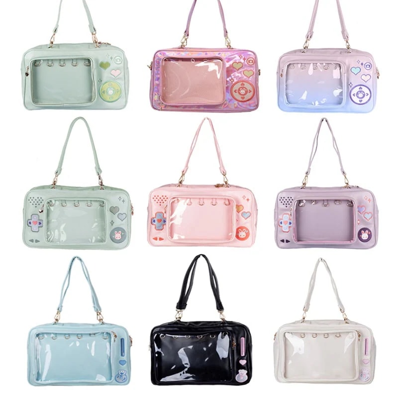 ゲーム機風 痛 はれあめ 痛バ 通学通勤 可愛い 透明ポケト 5,359円