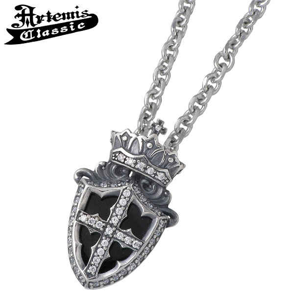 アルテミスクラシック Artemis Classic オニキス エンブレム チャーム シルバー ネックレス アクセサリー シルバー 925 スターリングシルバー ACP0229