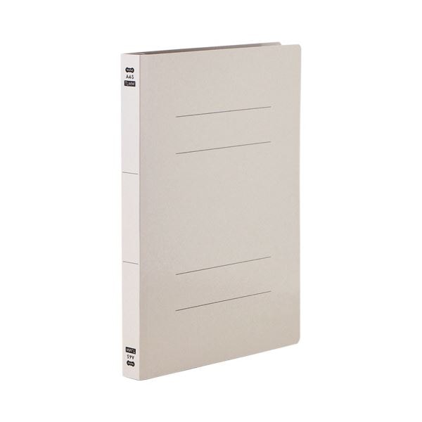 TANOSEE フラットファイルPPラミネート表紙タイプ 厚とじ A4タテ 250枚収容 背幅28mm グレー1セット(30冊:10冊3パック)