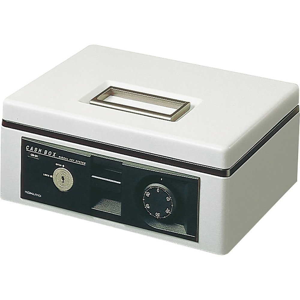 手提げ金庫 ダイヤル錠付き A5 グレー CB-13M