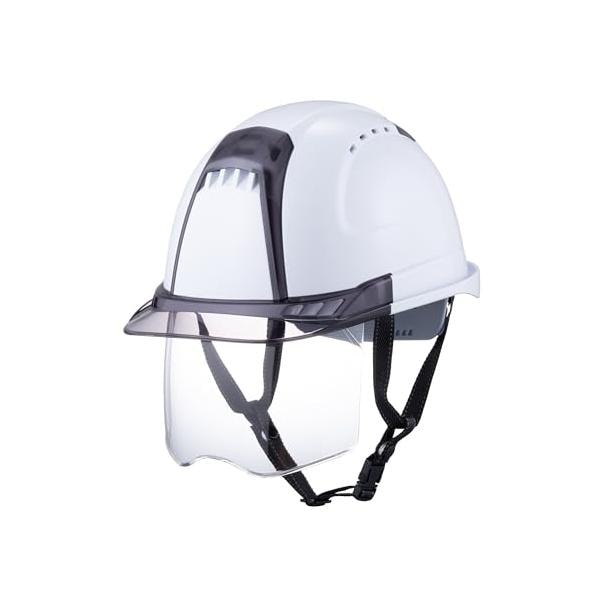 トーヨー No.391F-S-C ヘルメット ヴェンティープラス シールド面付き 白