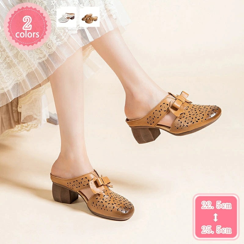 777円OFFクーポン 透き彫り 花柄 コンフォートサンダル レディース ミュールサンダル太ヒール パンプス 歩きやすい カジュアル ラウンドトゥ 軽量 防滑 パーティー キャバ コスプレ 美脚 春夏 8,900円