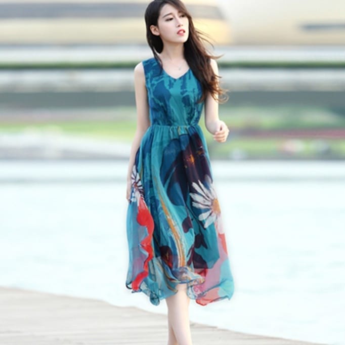 ワンピース ミディアム丈ワンピース ノースリーブワンピース Vネック ウエストマーク フレア かわいい 大人可愛い きれいめ シンプル 上品 おしゃれ かっこいい カジュアル こなれ感 個性的 主役級