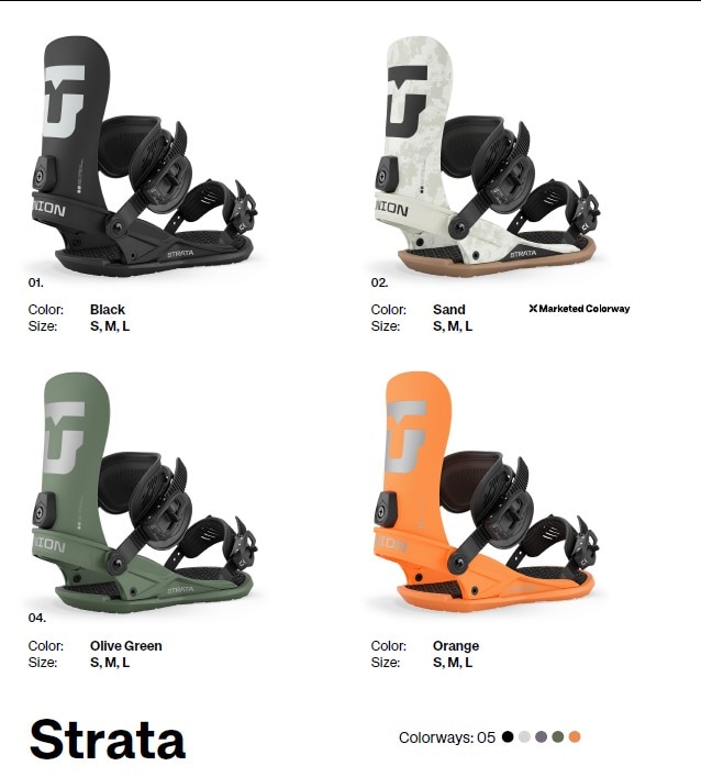 新品未使用 25-26 Union BINDING STRATA ORANGE Mサイズ 土日祝発送OK 58