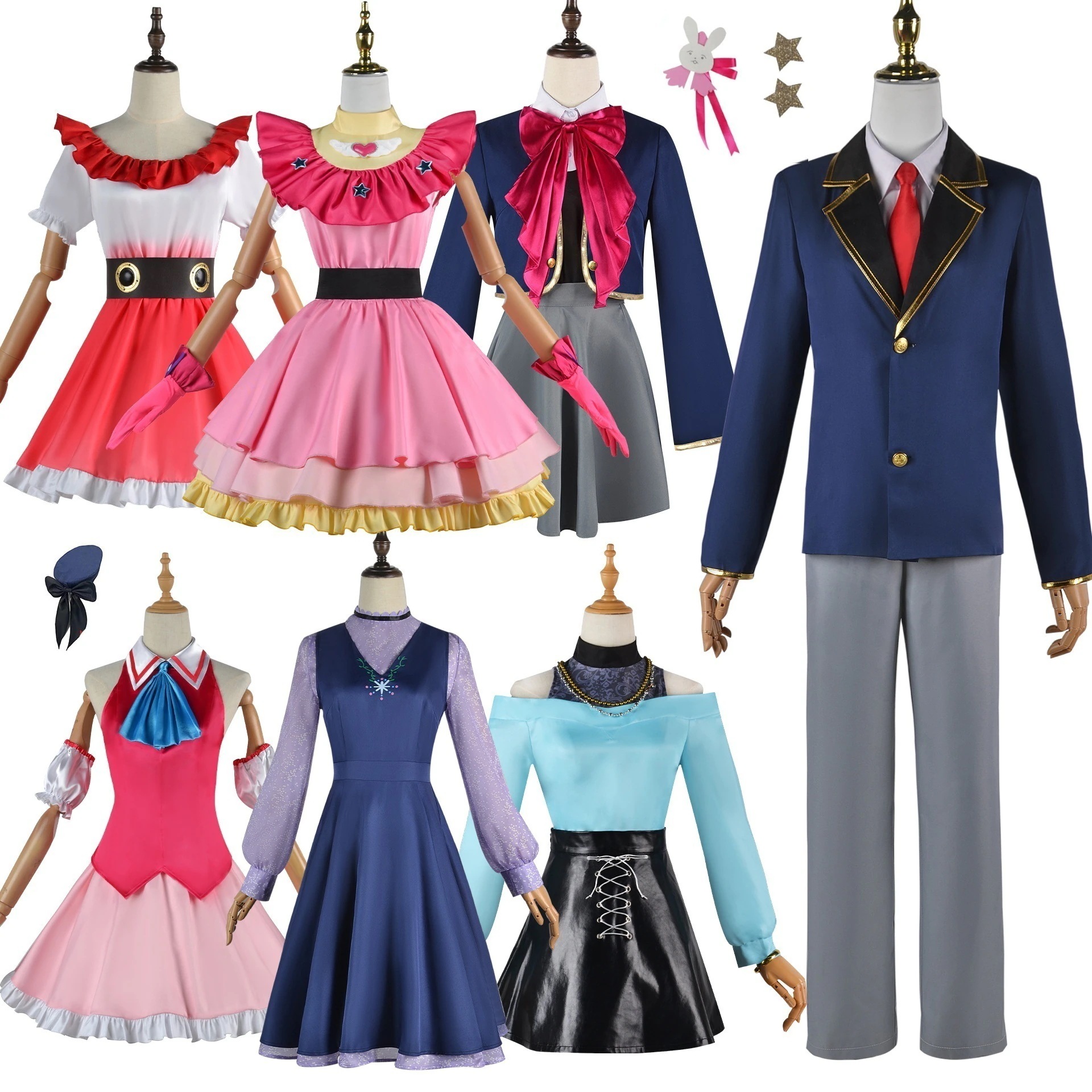 【即納&迅速な出荷】北水子供コスプレ服星野爱瑠美衣アクアルビ有馬加奈コスプレアニメ