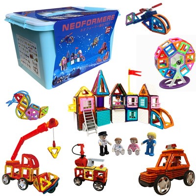 Qoo10] ネオフォーマー 知育玩具 磁石ブロック 積み木 おもちゃ