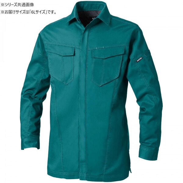 3008-02 長袖シャツ 6Lサイズ ケンブリ(205)