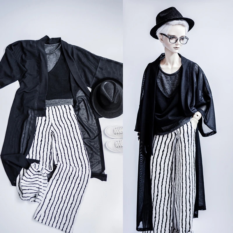 BJD人形用衣装セット ストリート系3点セット SSDF/70cm/SD/MSDサイズドール服 5,305円