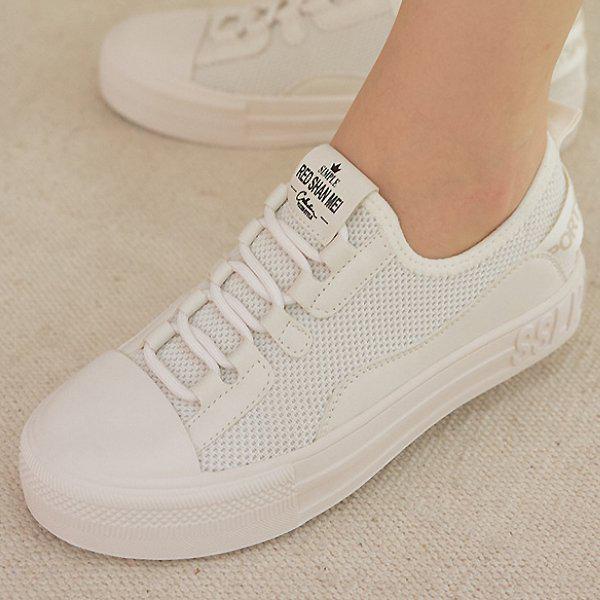 [シューズ] ニットスパンコンビ 女性用 レディース スリッポン スニーカー 3cm/2color sms-72