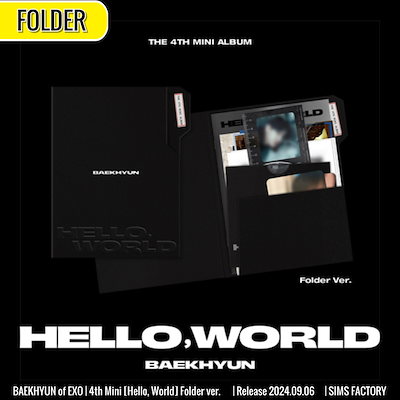 Folder ver. EXO BAEKHYUN アルバム 4th Mini [ Hello  World ] /チ...のサムネイル