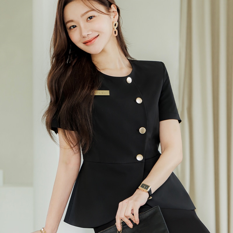 韓国 ジャケット セット スーツ エステティック 眉毛ビューティーサロン 洗えるスーツ