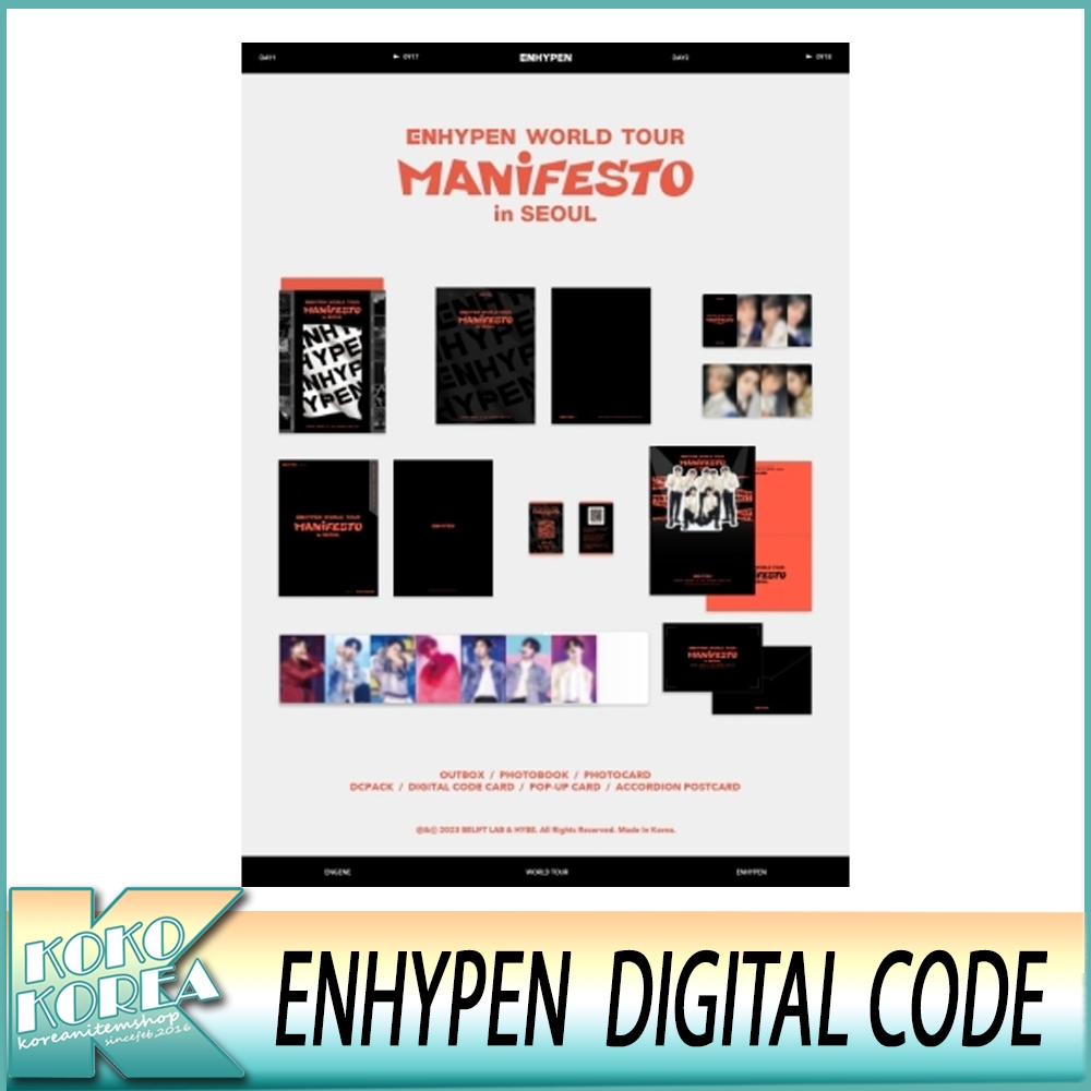 ENHYPEN WORLD TOUR [MANIFESTO] IN SEOUL (DIGITAL CODE)
