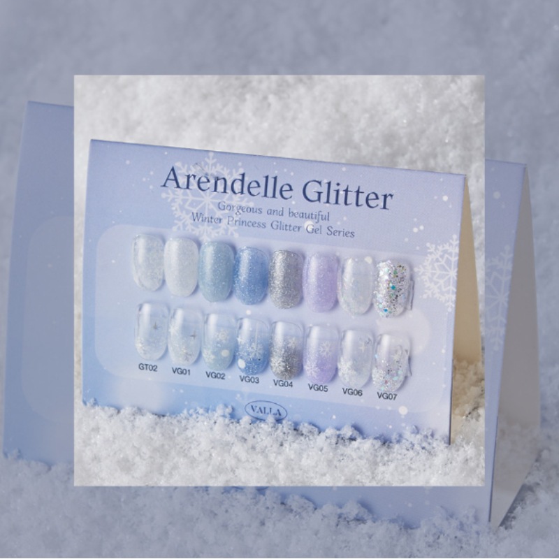 VALLA / ARENDELLE GLITTER NAIL 8SET / カラージェル/ グリッタージェル/ ネイルアート/
