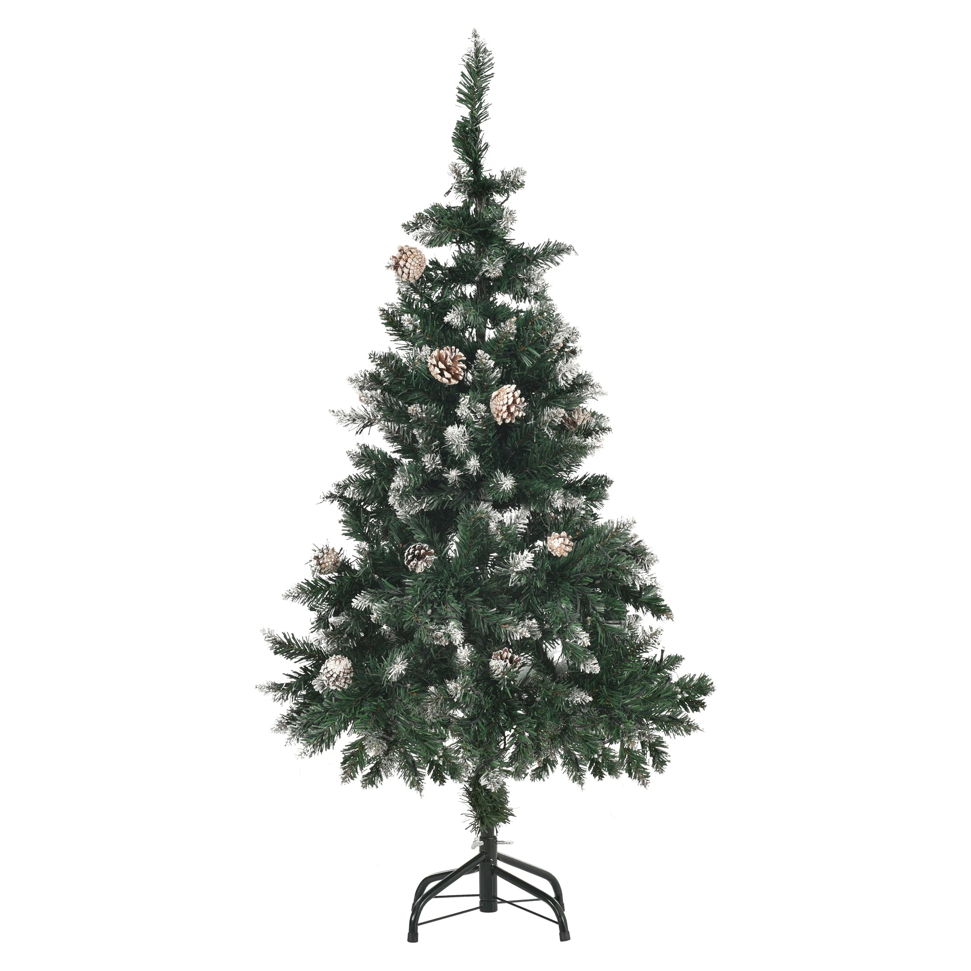 クリスマスツリーセット スチール脚 120cm LEDロープライト オーナメントセット D【季節人気商品】クリスマスツリー 送料無料 北欧 LEDイルミネーションライト おしゃれ