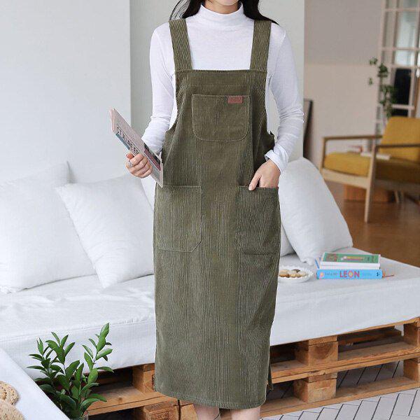 (OP)裏起毛コーデュロイモダンワンピース 冬 裏起毛ワンピース