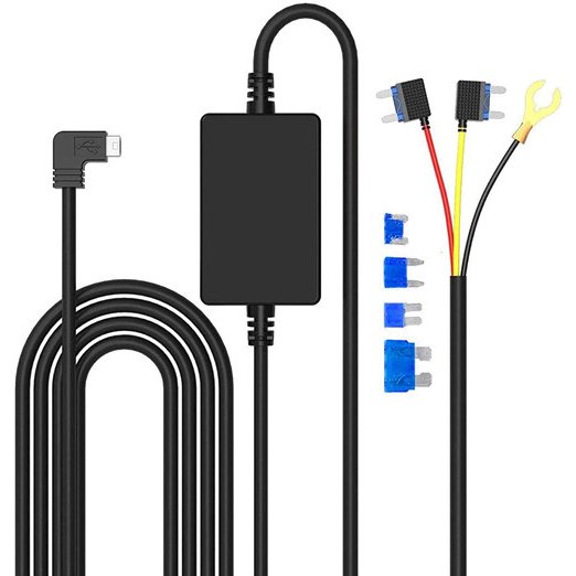 電源ケーブル/降圧ケーブルドライブレコーダー用 駐車監視 Mini USB電源直結コード 12V/2