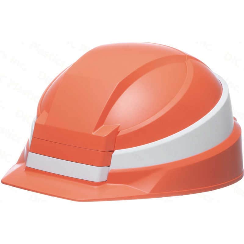 DICプラスチック　防災用ヘルメット折り畳み式 IZANO2 オレンジ/ホワイト　AA21ｶﾞﾀHA7K21ｼｷORWH