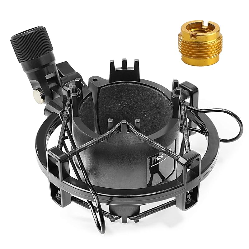 SUNMON AT2020 ショックマウント ショックマウントスタンド 振動ノイズ低減 オーディオテクニカ AT2020 AT2035 AT4040 AT2020USB ATR2500x コンデンサー