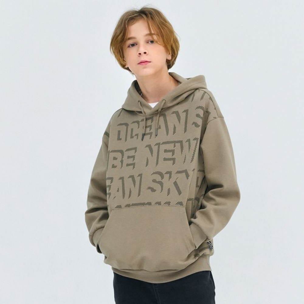 オーシャンスカイ 男の子 グラフィック フード トレーナー-DEJB5114B0X