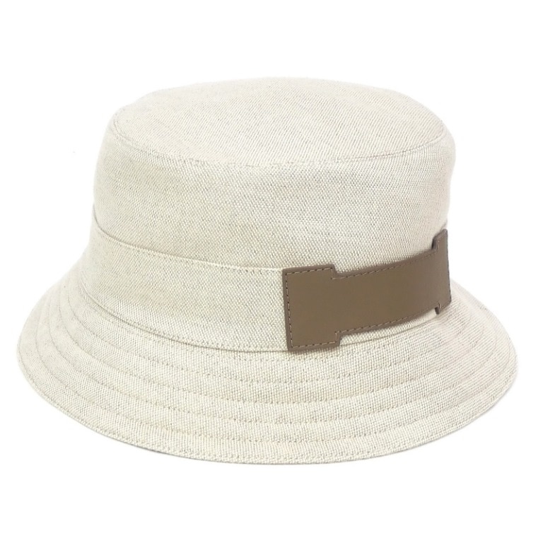 エルメス HERMES バケットハット フレッド・サングルH ベージュ・アルジル/エトゥープ(66388)
